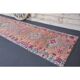 Vintage Turkish Oushak Handmade Wool Cotton Purple Runner Rug 89x375