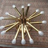 Ceiling lamp 14 brass bulbs