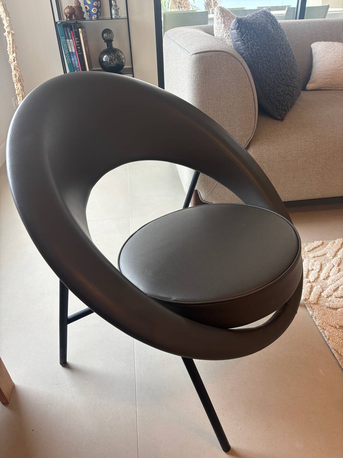 Sarurne 44 armchair by Geneviève Dangles and Christian Defrance