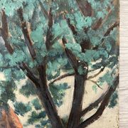 Huile sur panneau vintage