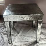 Mirrored side table