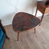 Tripod coffee table, formica tray