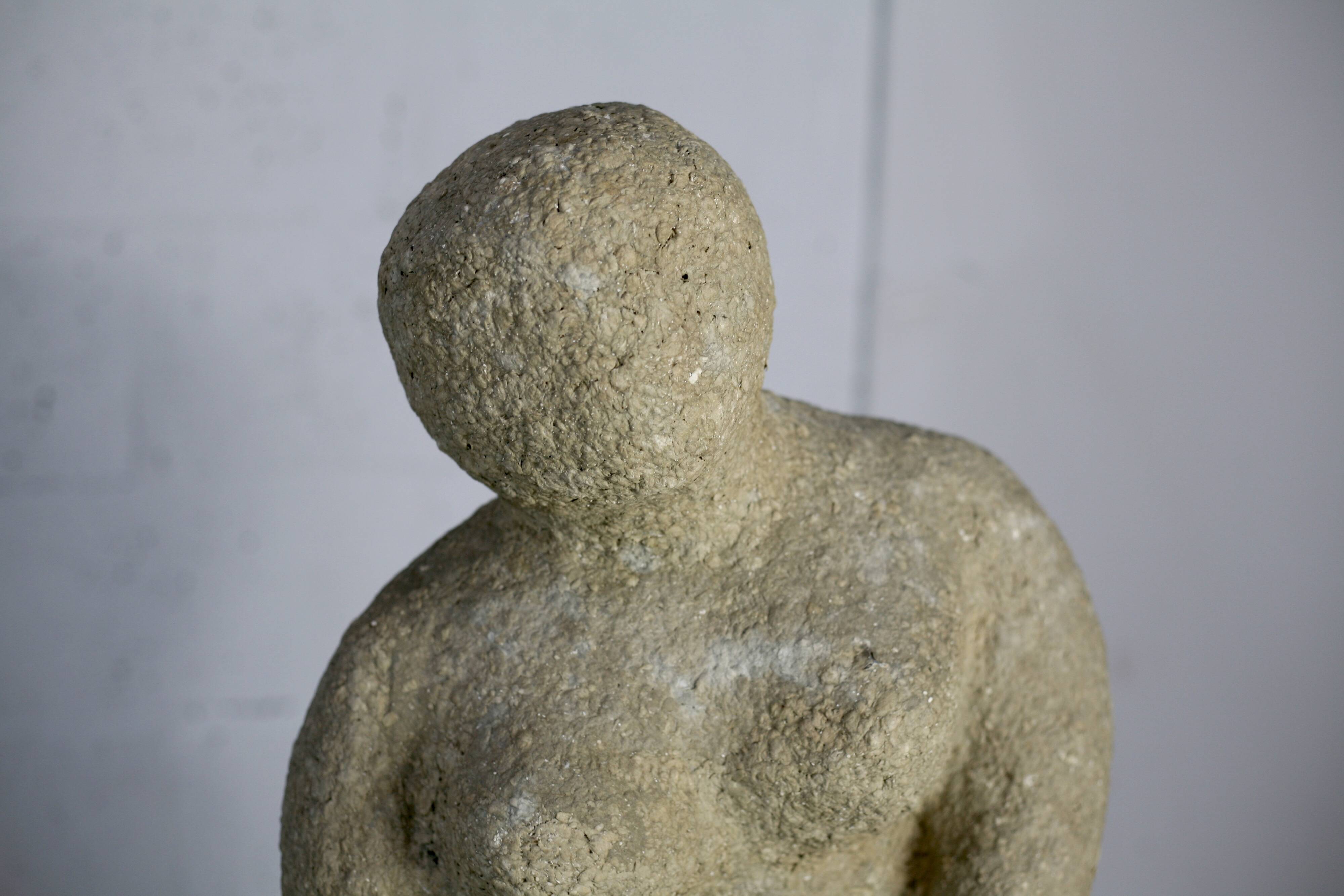 Imitation stone resin sculpture, circa 1960