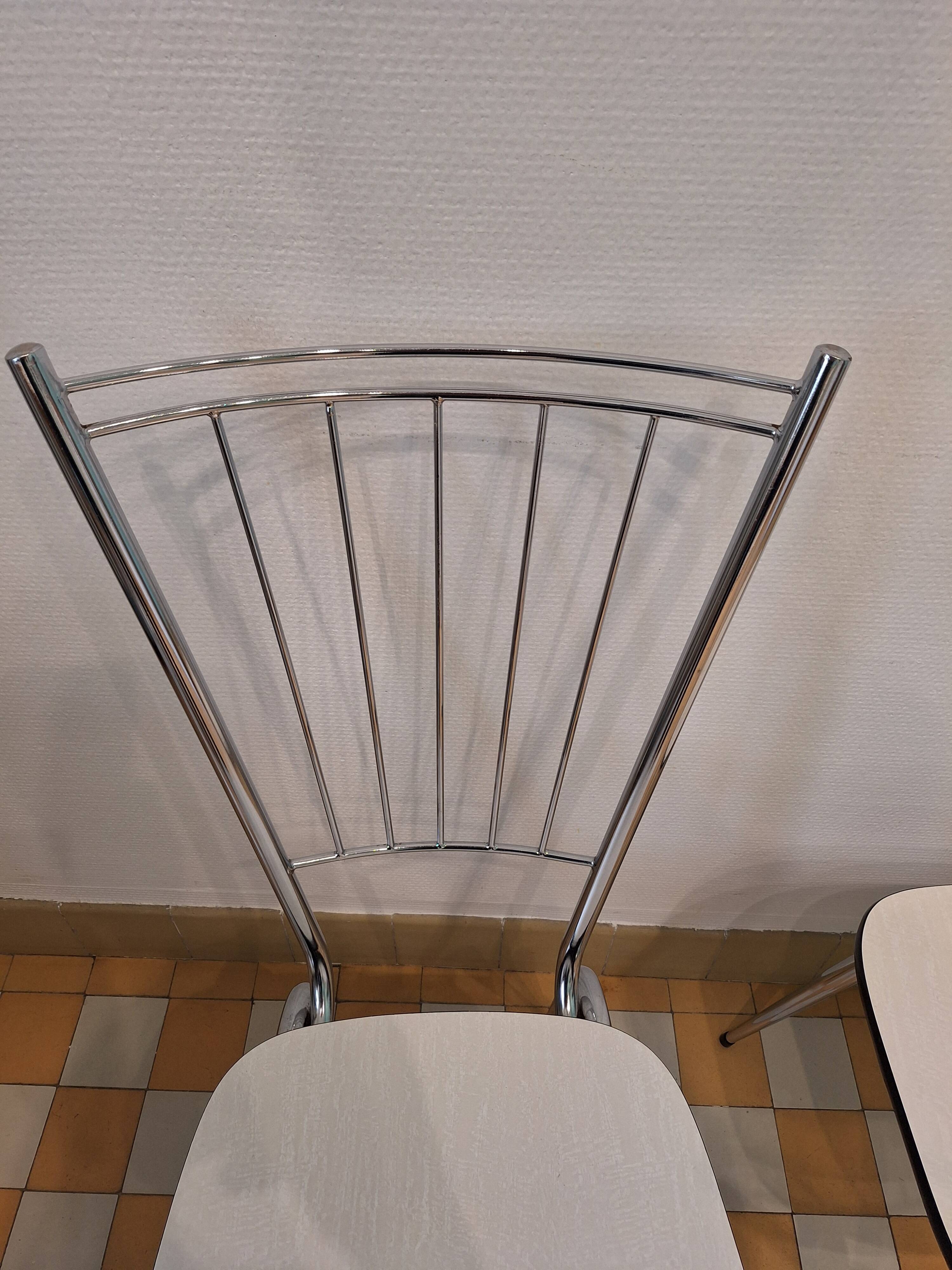 Chrome Formica chairs