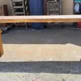 Industrial wood console