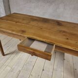 Table de Ferme rustique en merisier massif 19éme - 1m91.5