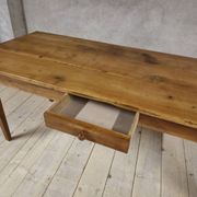 Table de Ferme rustique en merisier massif 19éme - 1m91.5