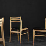Chaises de salle à manger vintage en chêne moderne scandinave du milieu du siècle de Sax Møbelfabrik, années 1960, ensemble de 4