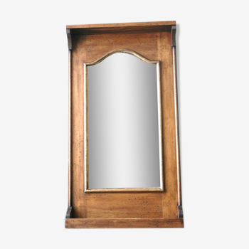 Wall trumeau mirror with shelf