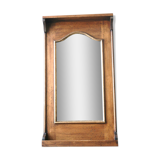 Wall trumeau mirror with shelf