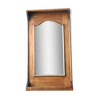Wall trumeau mirror with shelf