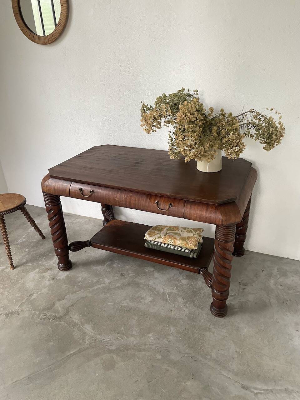 Bureau console acajou 1900