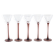 Set of five glasses, Danish design, 1970s, manufactured in Denmark