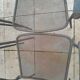 6 vintage garden armchairs iron metal chairs