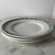 Set of 4 flat ironstone plates St Armand Magali