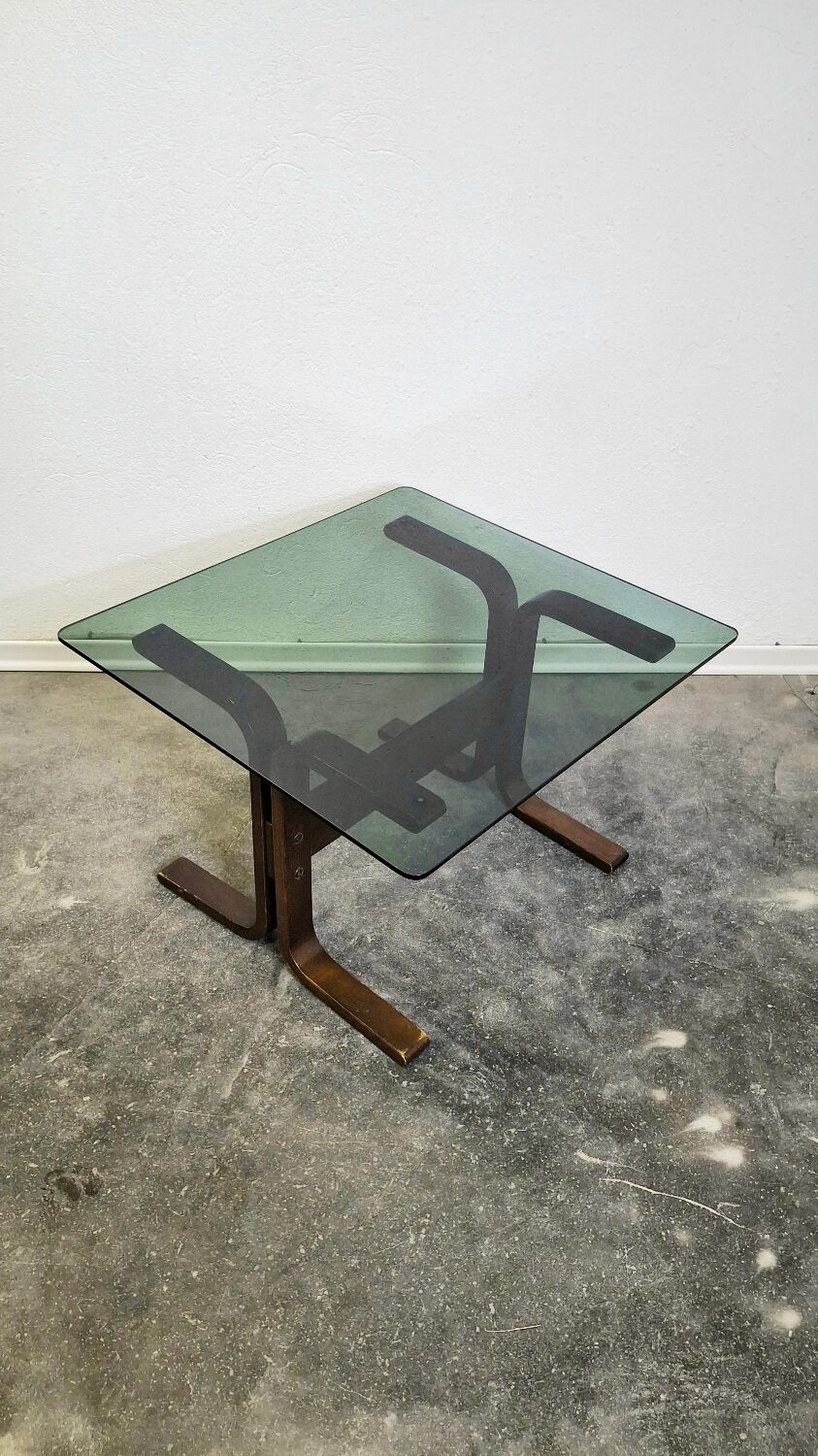 70s Siesta Glass Side Table