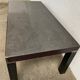 Industrial iron and quartz table