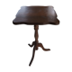Mahogany square healing tripod foot