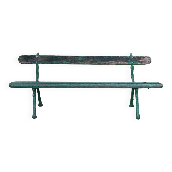 Banc de jardin public fonte XIXe