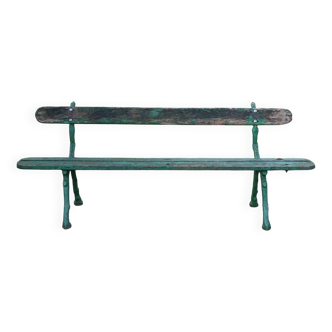 Banc de jardin public fonte XIXe
