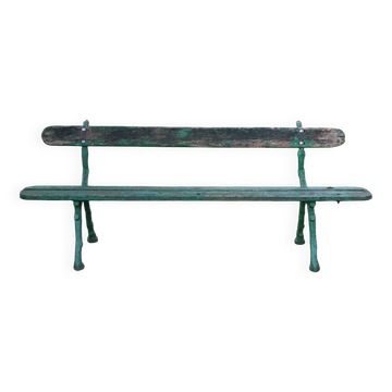 Banc de jardin public fonte XIXe