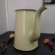 Vintage Yellow Enameled Sheet Metal Coffee Pot