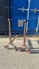 Pair of cast iron andirons