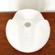White glass Wave pendant lamp by Koch and Lowy for Peill and Putzler