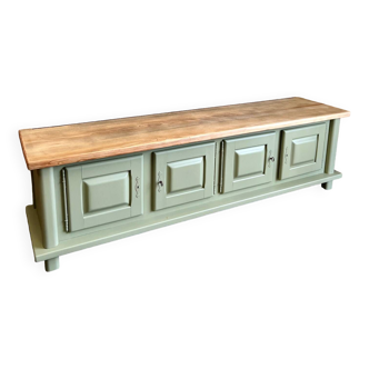 Low sideboard in solid oak