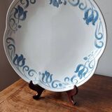 Plat rond Tircis de U&C Sarreguemines.  Début 20ème