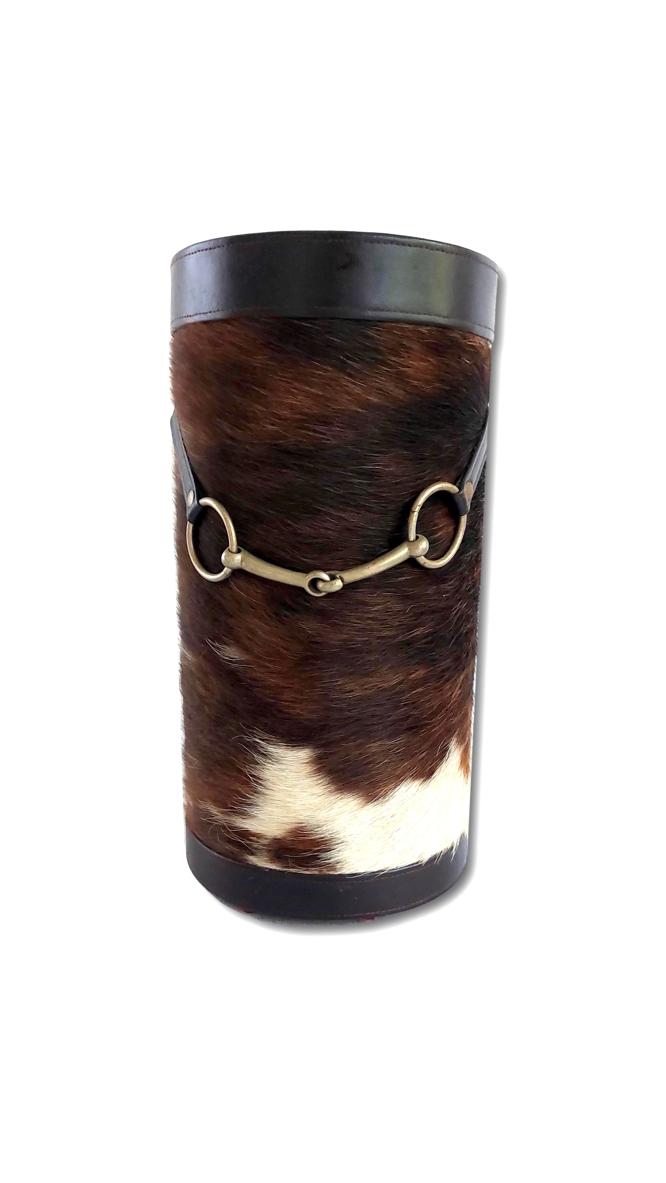 Country style cowhide umbrella door, 1970s