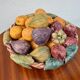 Fruit basket trompe l'œil Portugal 1970s