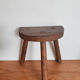 Vintage milking stool, wooden, tripod, 50s