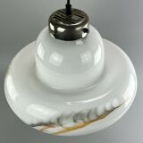 60s 70s lamp light hanging lamp glass ceiling lamp Space Age Design 60s