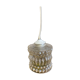 Vintage molded glass pendant lamp