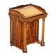 Bureau Davenport Regency Antique Circa 1810-1820 en Bois Dur et Cuir