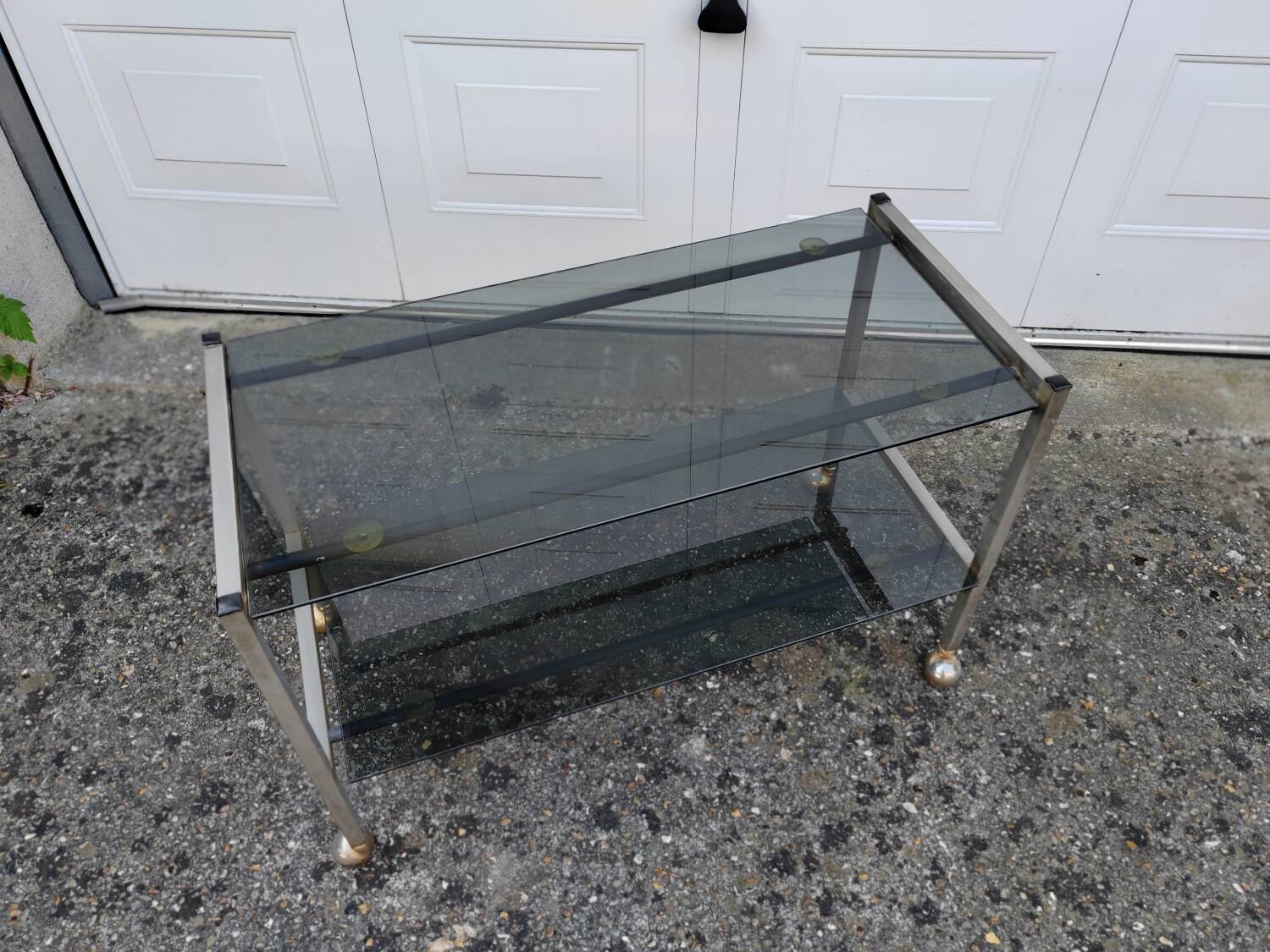 Desserte meuble TV vintage 70