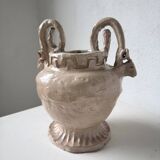 Ceramic bowl with ram heads