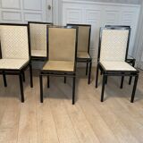 6 chairs Pierre Vandel, Paris, 1970s