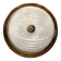 Old molded glass ceiling light with golden outline