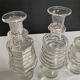 Set of 3 Art Deco crystal bottles