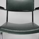 Vintage chrome and blue gray leather chair verkstads model motala 1950 sweden
