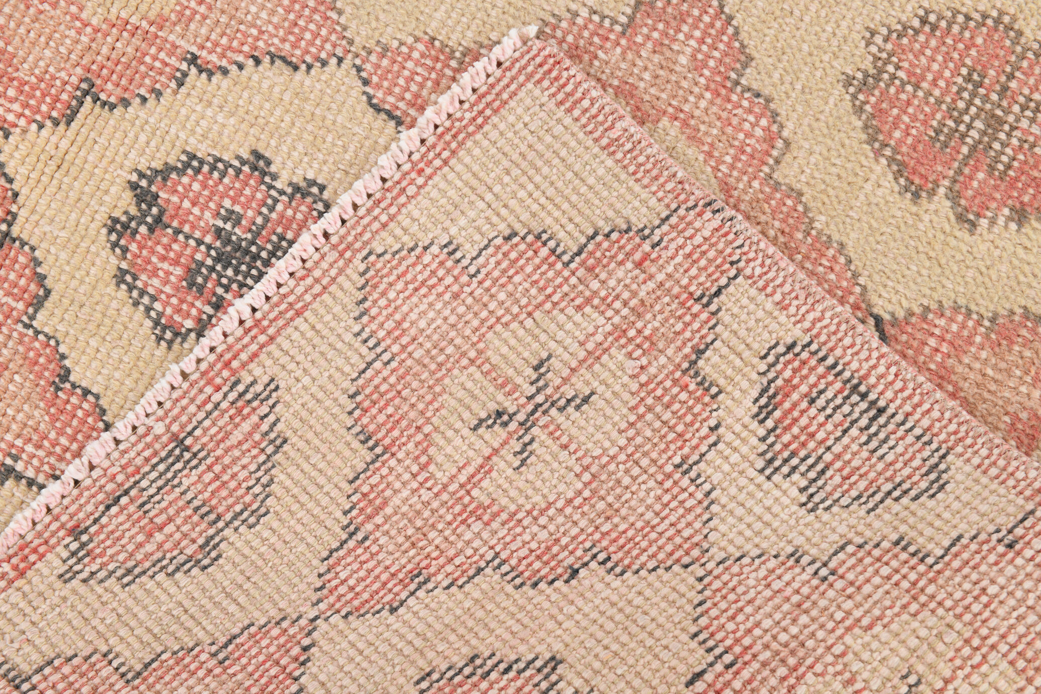 Antique handmade vintage rug 202x138cm