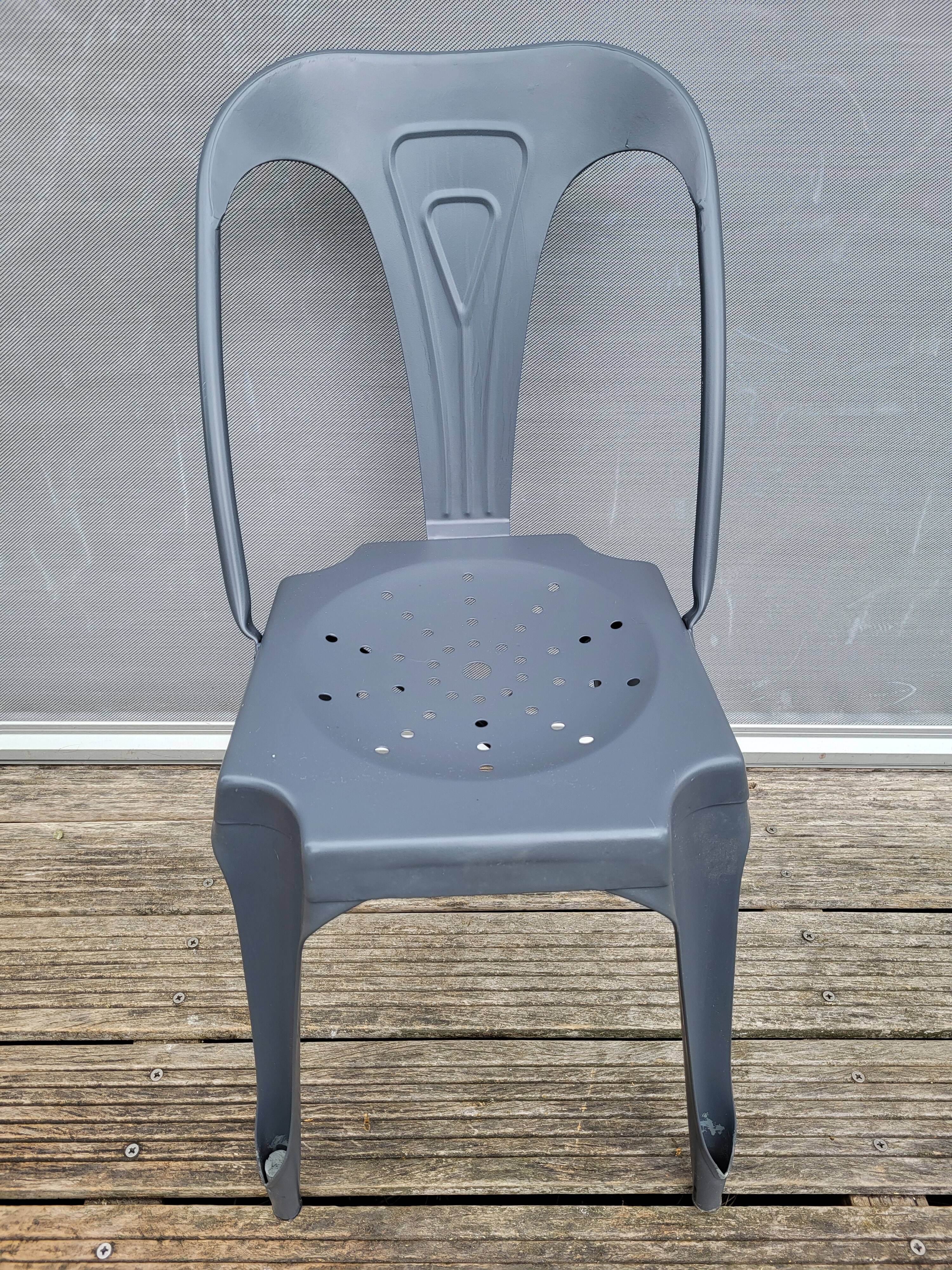 Chaise bistrot métal style 1930