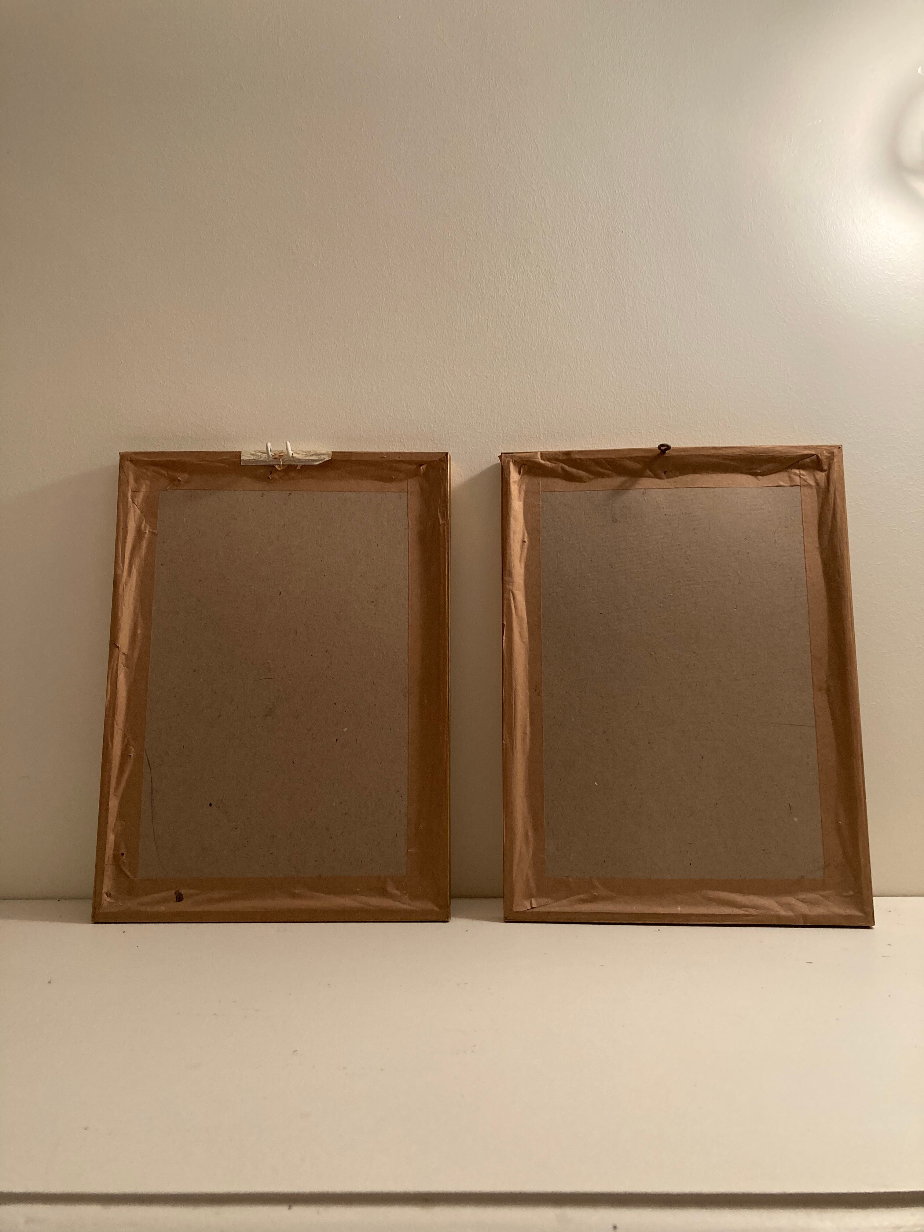 Pair of floral engravings signed redouté