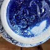 Fat lava blue pitcher Vallauris