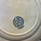 Set of 4 old plates Terre de fer