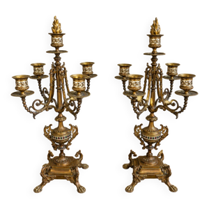 paire de candélabres