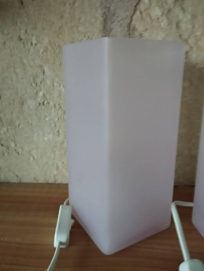 Duo de lampes IKEA GRONO – Rose clair – Design scandinave