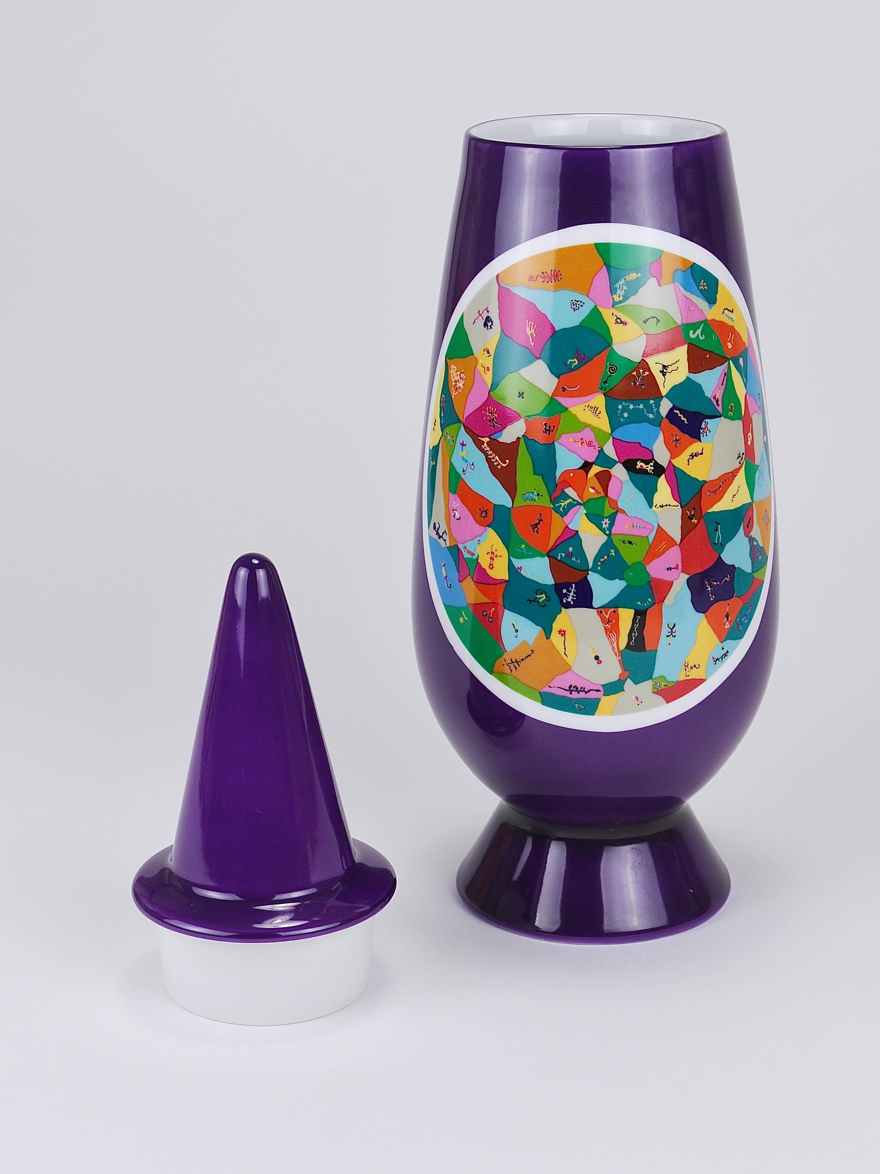 Alessandro Mendini x Luigi Ontani Limited Vase with Lid 100% Make-Up, Alessi, 1992